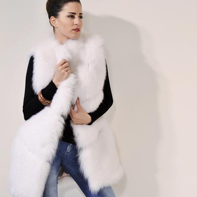 Mod.423 - White Fox Gilet