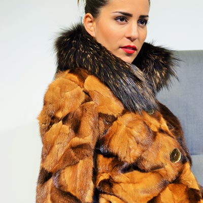 Mod.407U - Bicolour Patch Mink