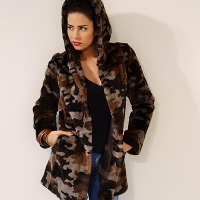Mod.496U - Military Rabbit Coat