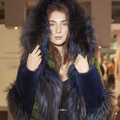 Mod.484 - Tricolours Mink Plus Fox and Hood
